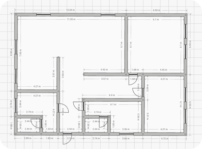 floor plan created with the help of AI