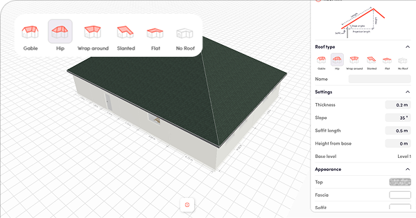 Our Roof Generation approach showcase